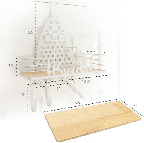 Farmhouse Ironing Board Hanger Wall Mount or Over the Door - Image 9