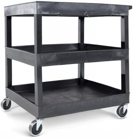 Tubstr 3-Tier Rolling Utility Cart 2-Pack | Each Supports up to 300 lbs. - Image 10