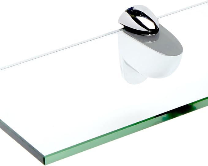 Spancraft Glass H-12x14-Chrome Heron Glass Shelf - Image 2