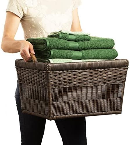 The Basket Lady Lift-Off Lid Wicker Storage Basket, 24.5 in L x 18 in W x 17.5 - Image 9