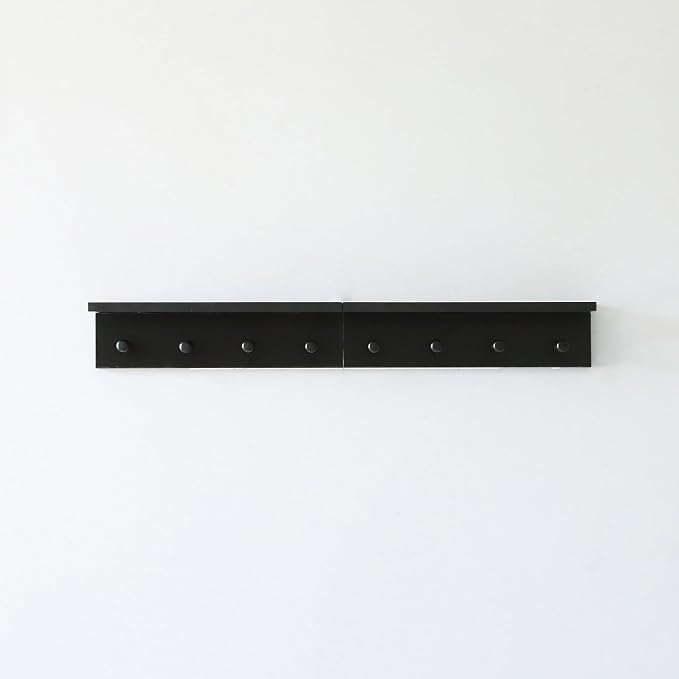 Entrance Coat Rack ,Coat Hooks, Wall-Mounted Wooden Hook Rack, Wall-Mounted - Image 8