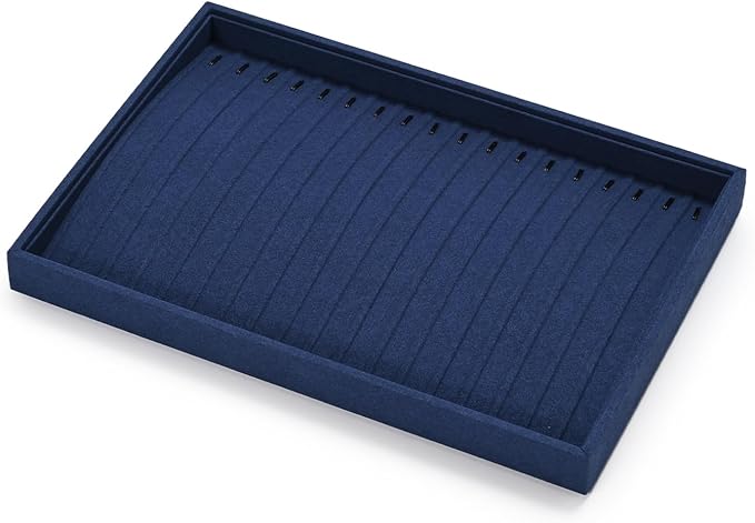 Microfiber Jewelry Trays 16 Slots Necklace Tray Necklace Bracelet Display Tray - Image 9