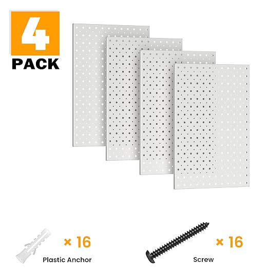 Pegboard Smith Metal Pegboard Panels, Wall-Mounted Pegboard Organizer System - Image 7