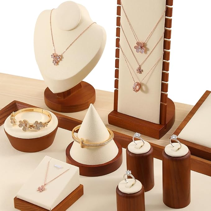 Necklace Holder, Jewelry Stand, Wooden Jewelry Organizers and Storage, Premium - Image 8