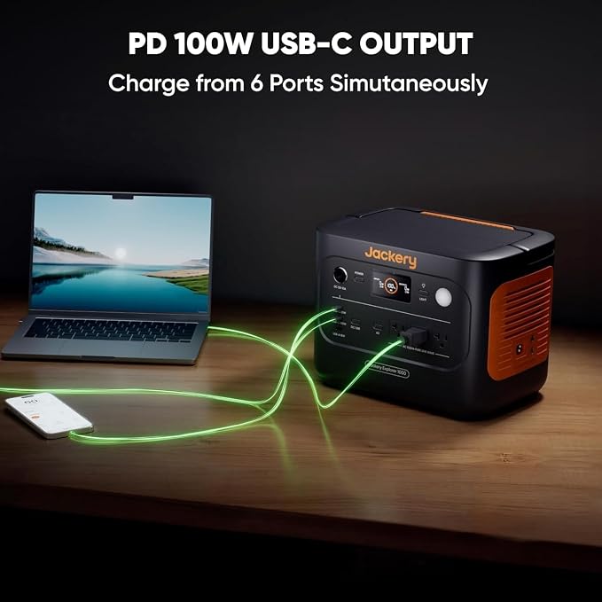 Jackery Explorer 1000 v2 Portable Power Station, 1070Wh LiFePO4 Battery - Image 9