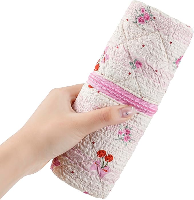 Quilted Hair Tools Travel Bag,Hair Styling Accessories Storage Case - Image 7
