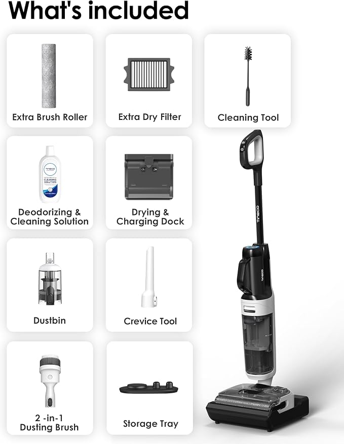 Tineco Floor One Switch S6 Stretch Breeze Wet Dry Vacuum Cleaners, Floor - Image 9