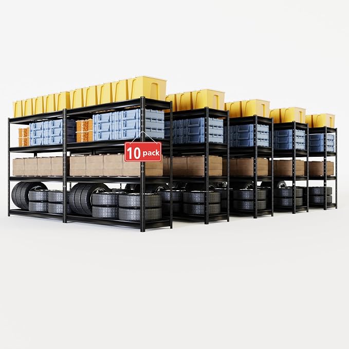 The Atlas 77" W x 24" D x 72" H Heavy Duty Garage Metal Industrial Storage by Shuntong