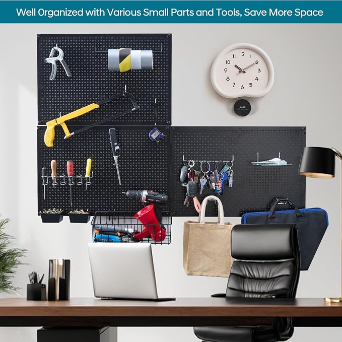 246PCS Pegboard Accessories Organizer Kit, Includes Pegboard Hooks, Paper Towel - Image 7