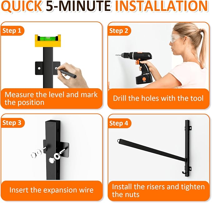 Kayak Storage Rack for Garage Wall Mount - Image 7