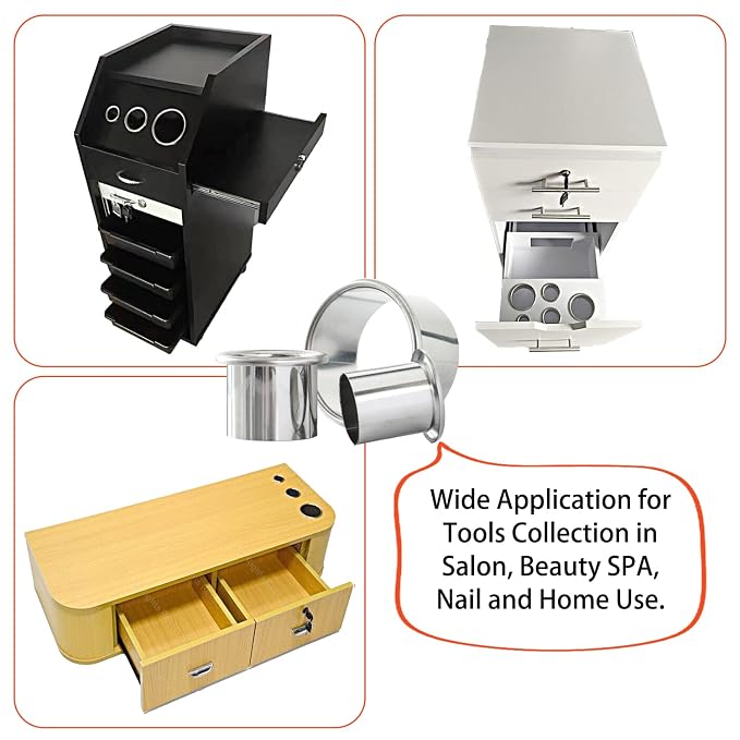 Hair Styling Station with Dryer, Curling Iron, Comb Holder and Tube Organizer - Image 6