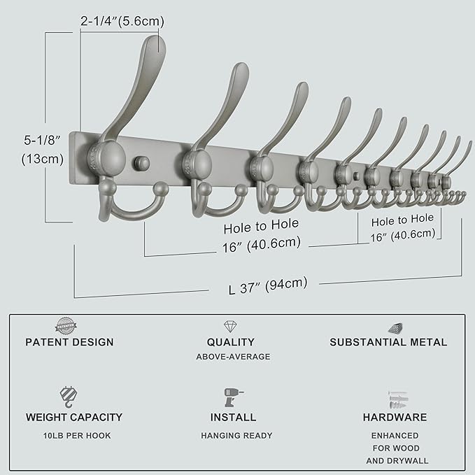 Dseap MaxStrong 2.0 Coat Rack Wall - Image 7