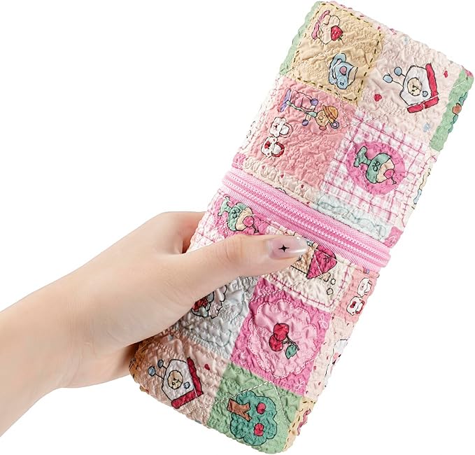 Quilted Hair Tools Travel Bag,Hair Styling Accessories Storage Case - Image 7