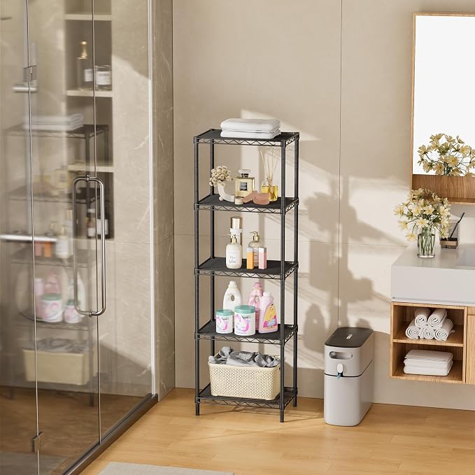 SINGAYE Metal Shelves Wire Shelving:Storage Rack Standing Units Shelf - Image 9