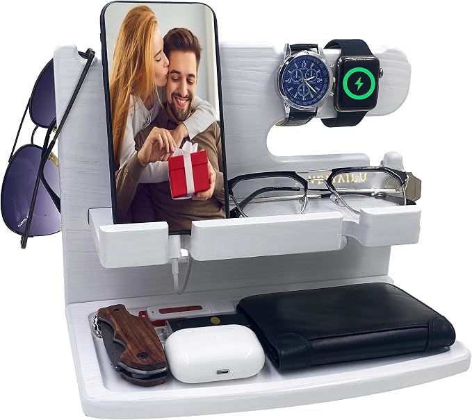 Gifts for Women Girlfriend Him Men Dad Husband Boyfriend Nightstand Organizer - Image 8