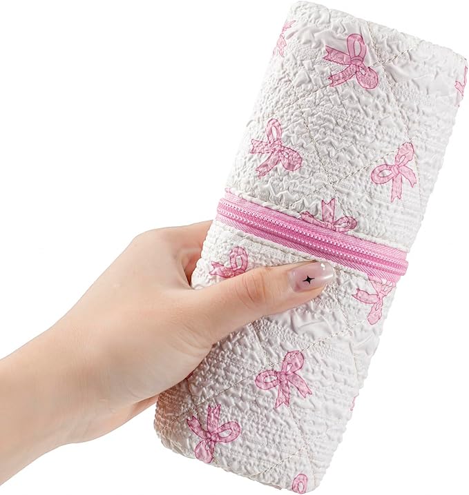 Quilted Hair Tools Travel Bag,Hair Styling Accessories Storage Case - Image 7