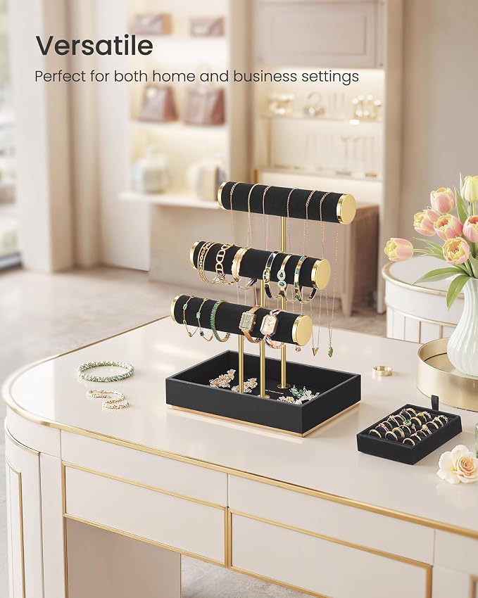 SONGMICS Bracelet Holder Stand, Jewelry Display Stand, Jewelry Organizer - Image 6