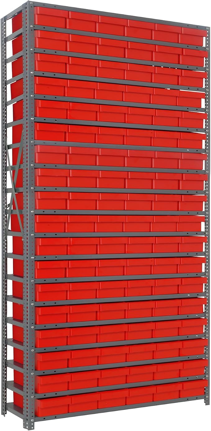 Quantum Storage Systems 1275-401RD Solid Heavy Duty 19 Shelves 108 Super Tuff by QuantumStorageSystems