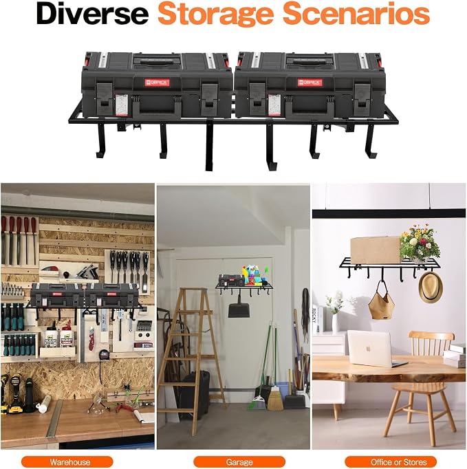 Garage Wall Shelving, 1X4 ft Garage Storage Rack, Heavy Duty Wall Mounted - Image 8