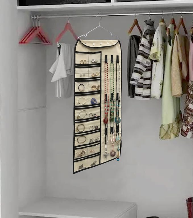 BB Brotrade Hanging Jewelry Organizer, Accessories Organizer, 56 Pocket - Image 6