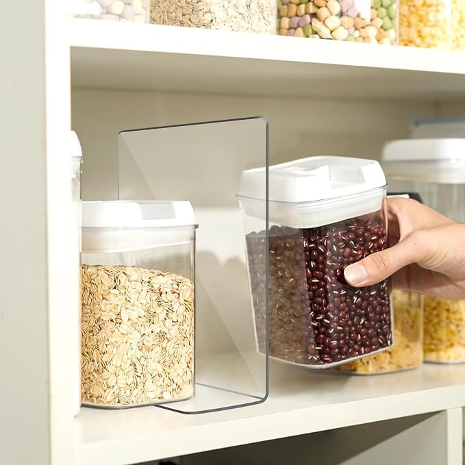 OKPOW Shelf Dividers for Closet Organization: 12 Pack Durable Clear Acrylic - Image 7