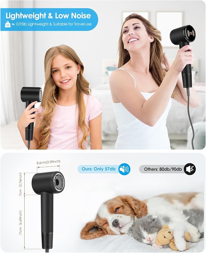 Hair Dryer, 110000 RPM High-Speed Blow Dryer - Image 6