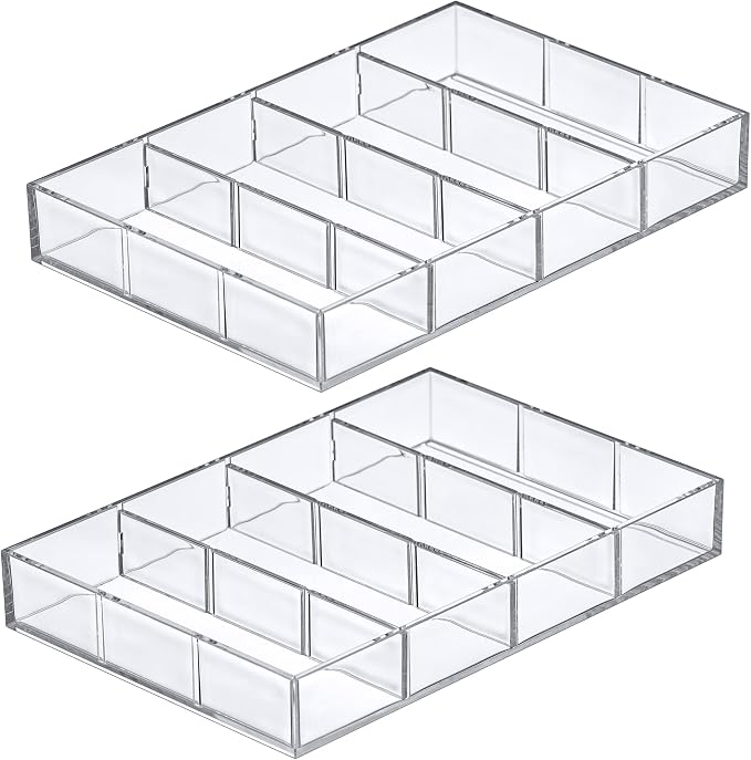 Amazing Abby - Soleil - 2-Pack Acrylic 4-Compartment Sunglass Organizer - Image 6