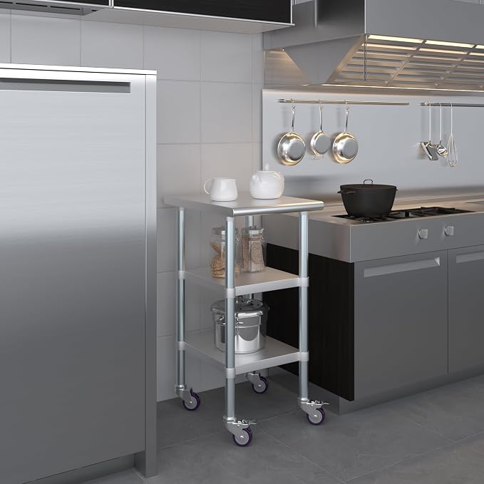 AmGood Stainless Steel Work Table - Image 9