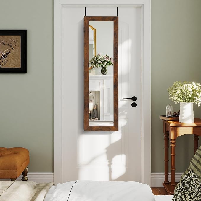 Giantex Wall or Door Mounted Jewelry Cabinet - Image 9