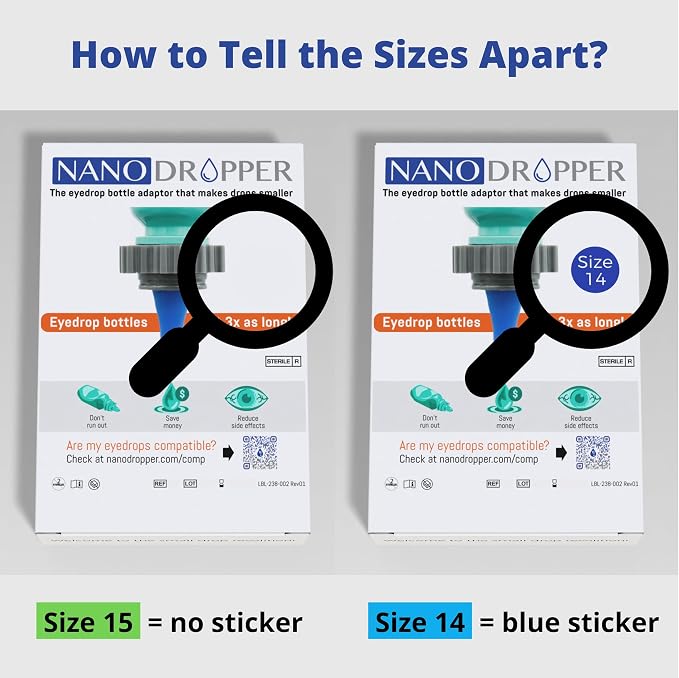 NANODROPPER SIZE 14 Adaptor for Eyedrop Bottles - Image 3