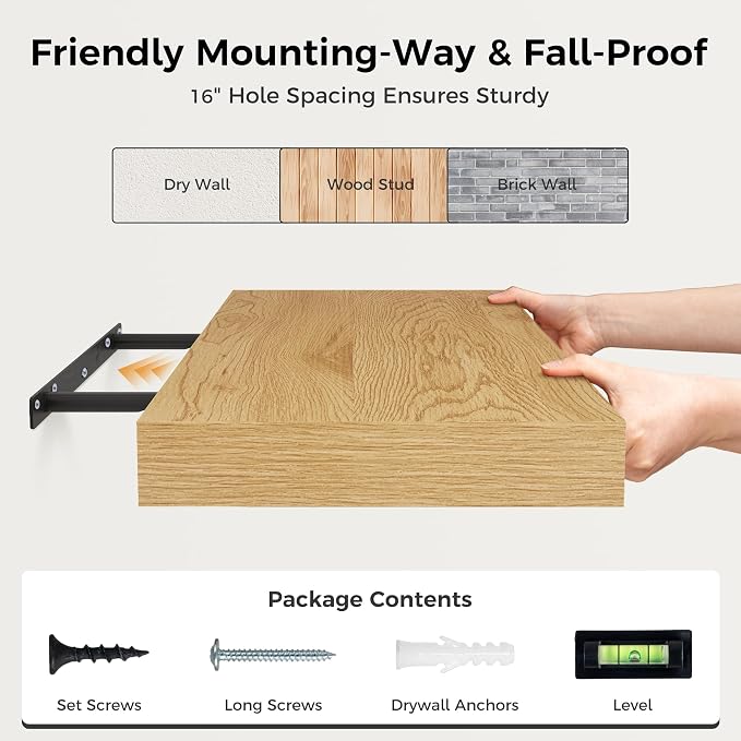 12 Inch Deep Floating Shelves, 16 x 12 Floating Shelf - Image 8