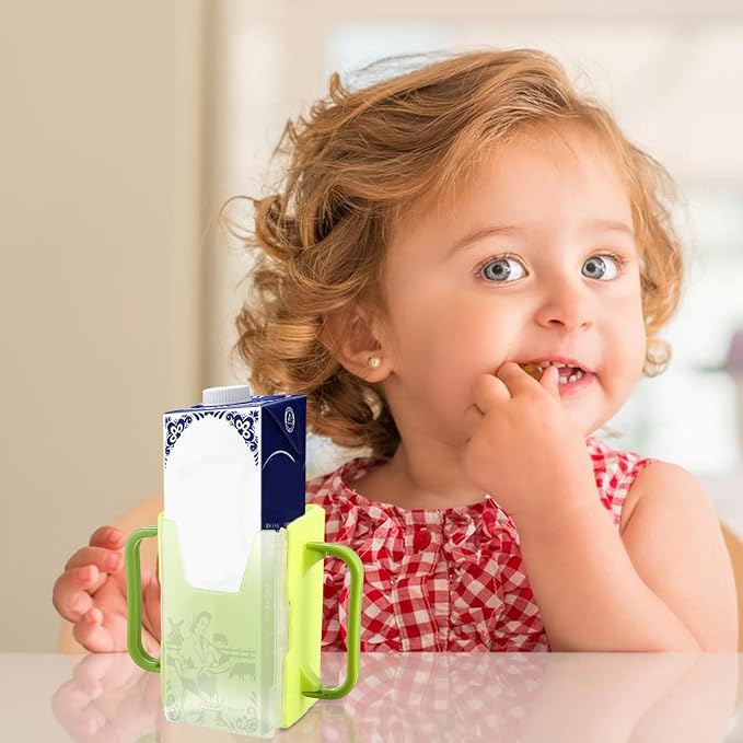 Milk Carton Holder with Handle 8x5cm Reusable Juice Box Holder No Squeeze - Image 9