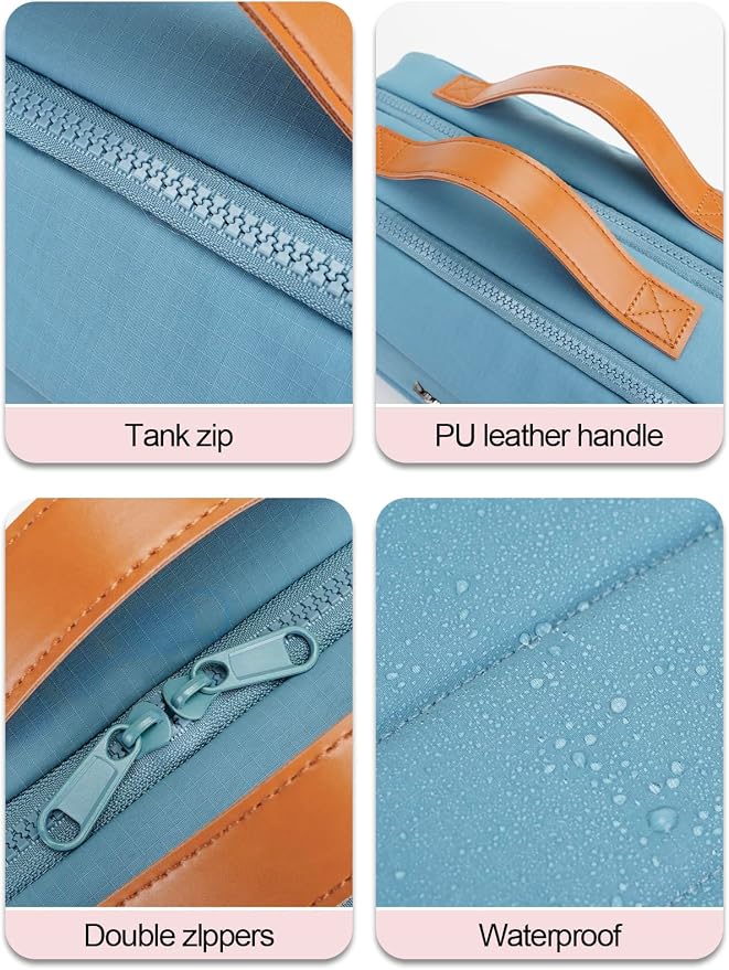 Women's Hanging Toiletry Bag, Waterproof Travel Cosmetic Organizer - Image 9