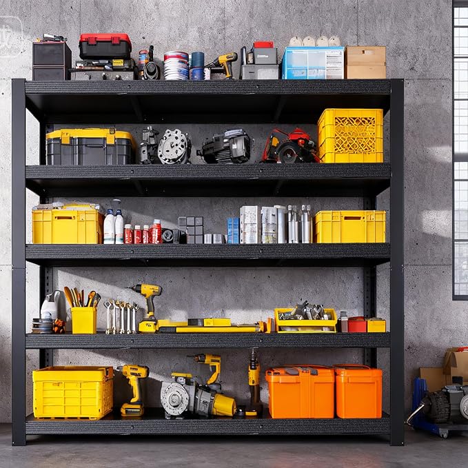 84''H Garage Shelving Heavy Duty, 3050LBS Storage Shelves, Adjustable Metal - Image 9