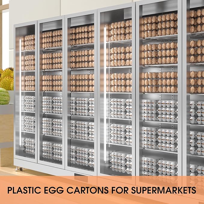 EVANCENT Egg Cartons Cheap Bulk 48 Pack, 1 Dozen Plastic Egg Carton - Image 8