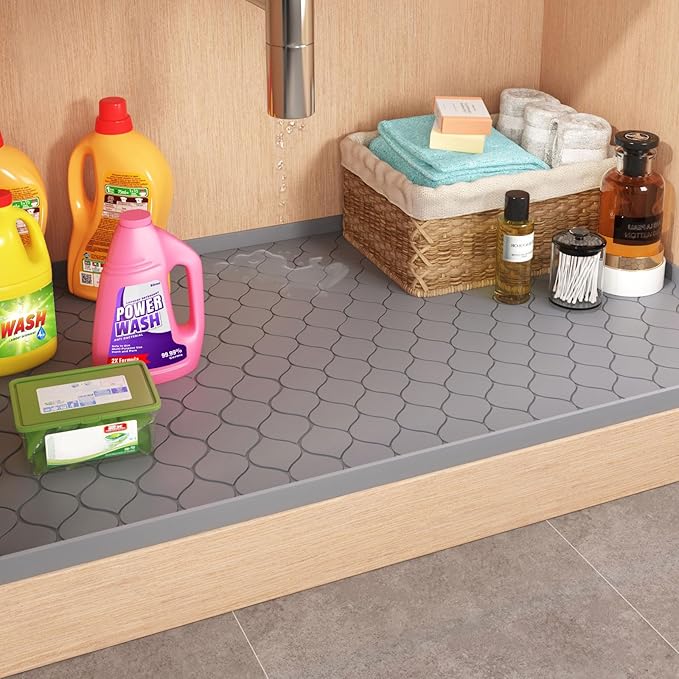 Silicone Under Sink Mat 34" x 22", kitchen Essentials and Gadgets, Shelf liner - Image 7