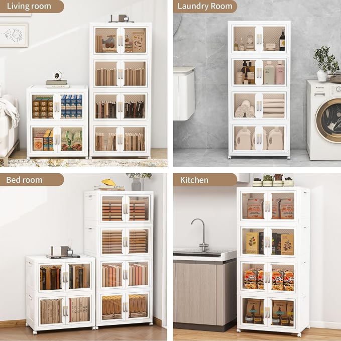Large Clear Stackable Storage Bins - Image 8