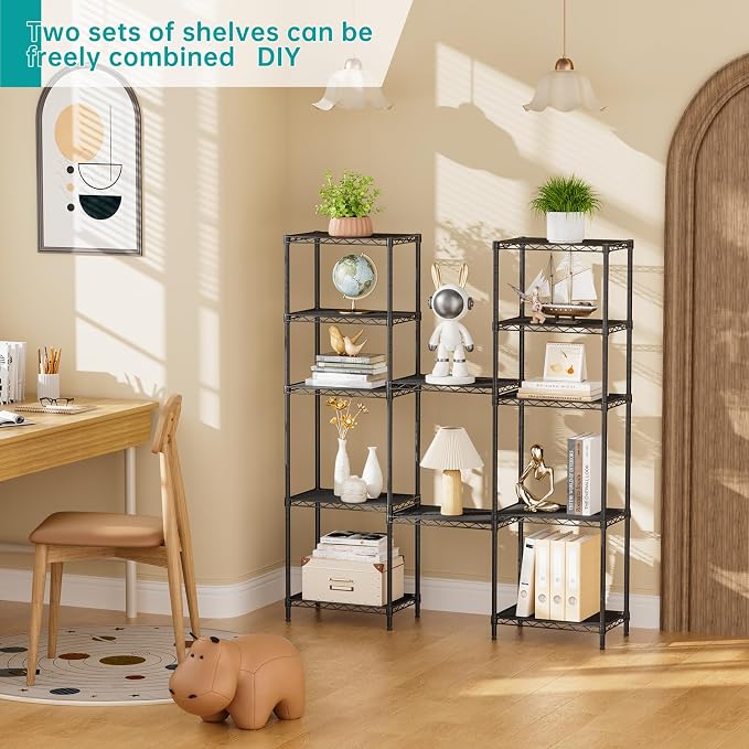 SINGAYE Shelf Closet Wire Shelving:Adjustable Metal Unit - Image 9