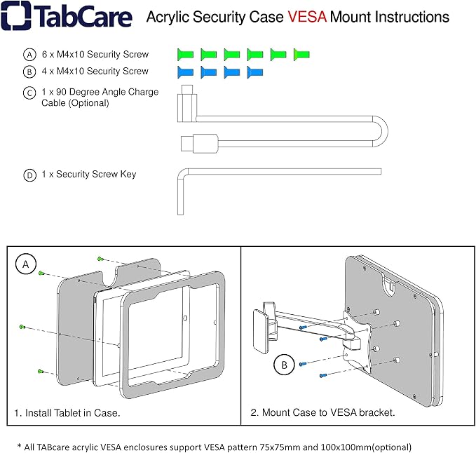 TABcare Anti-Theft Acrylic VESA Enclosure - Image 6