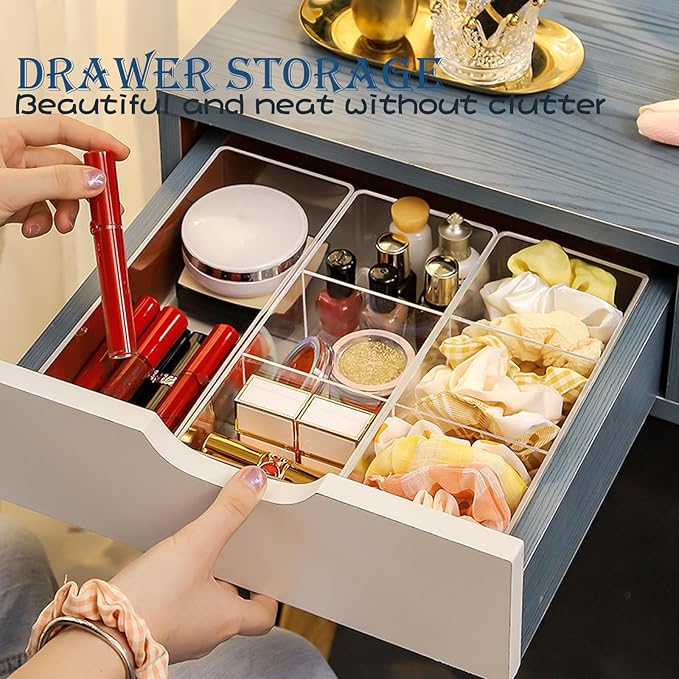 Acrylic Organizer 2 pieces Makeup Organizer Countertop - Image 7