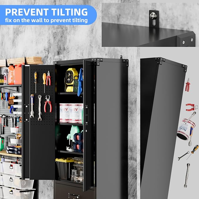 Upgraded Metal Garage Storage Cabinet - Image 9