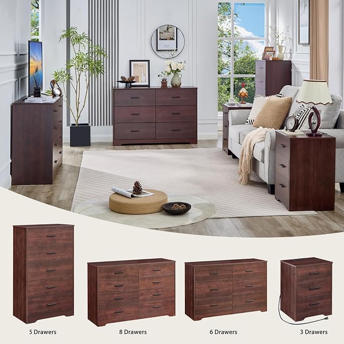 LIDYUK Dresser for Bedroom, Wood Dresser - Image 7