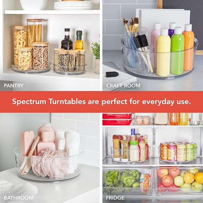 Spectrum Medium Lazy Susan Organizer 9.5 in - Image 6