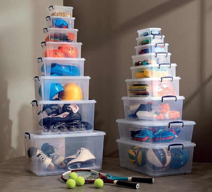 Superio Storage Bins with Lids- Clear Boxes - Image 7