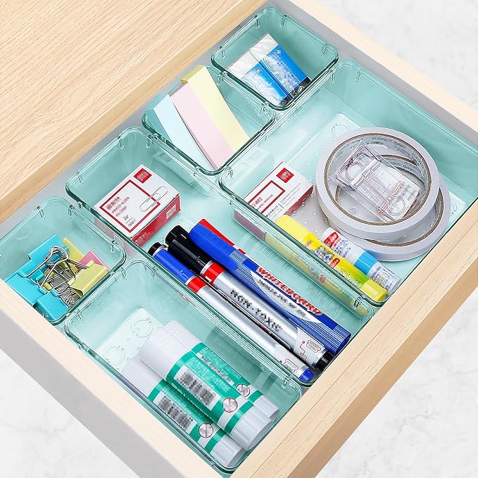 10 PCS Drawer Organizer Set, 4 Varied Size Bathroom and kitchen Drawer cabinet - Image 6