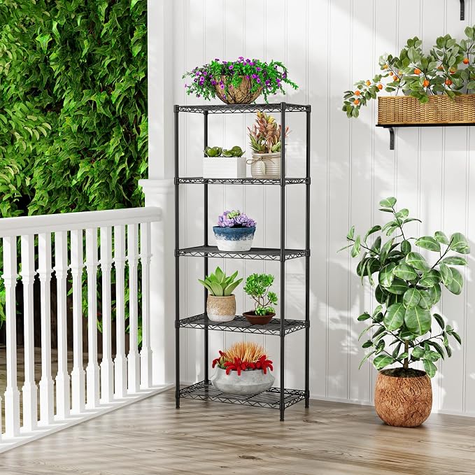 SINGAYE Shelf Closet Wire Shelving:Adjustable Metal Unit - Image 9