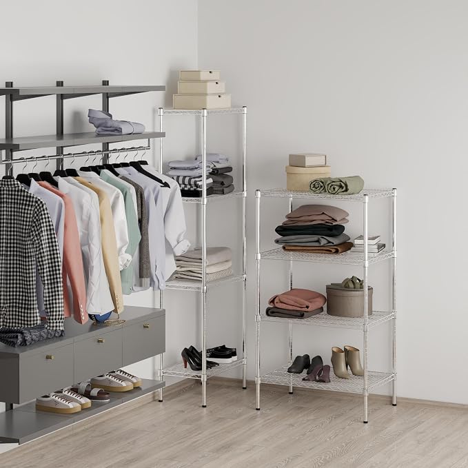 21" Deep x 30" Wide x 54" Height Wire Shelving Kit | 4-Tier | NSF Commercial - Image 7
