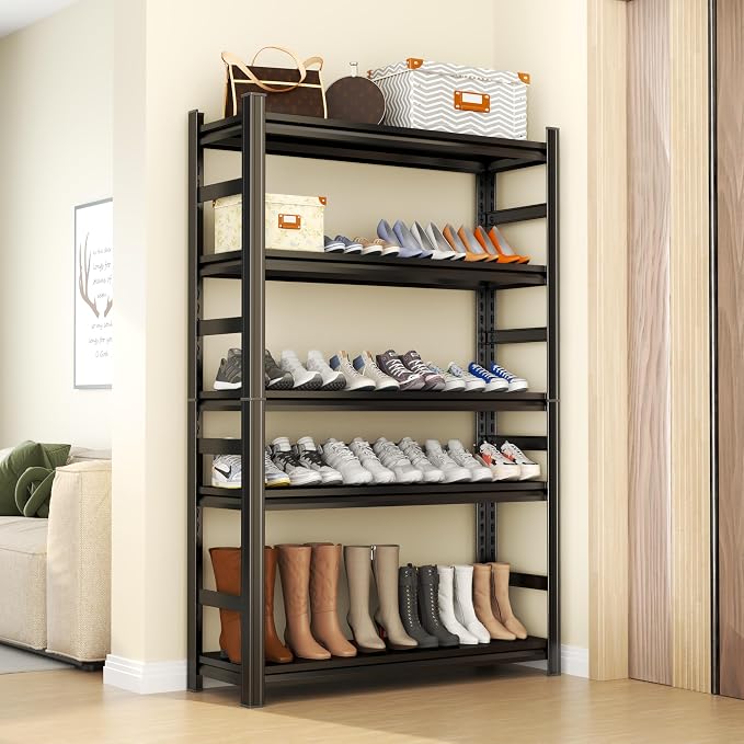 Storage Shelves, Garage Metal Shelving Unit, Adjustable, Double-Layer Column - Image 6