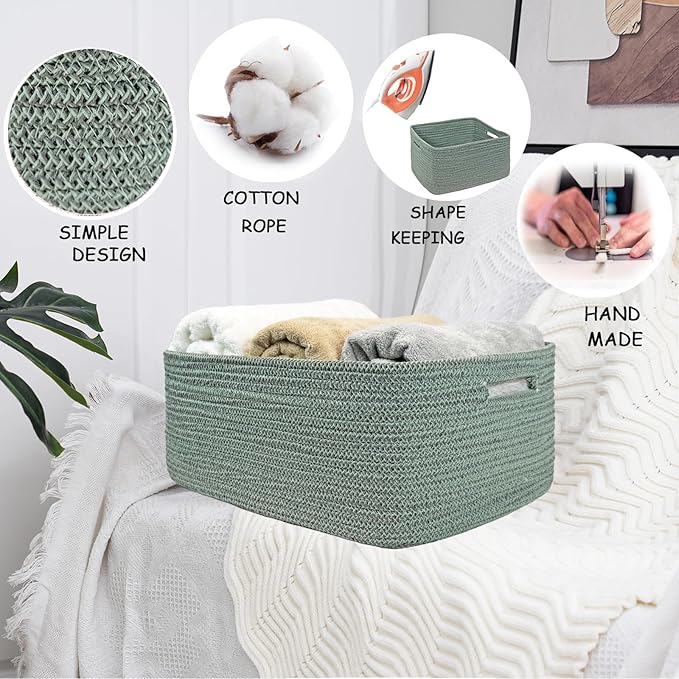 COMFY-HOMI 2 pcs Large Storage Baskets - Image 7