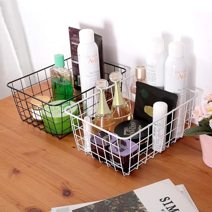 Kitchen Wire Baskets Farmhouse Decor Metal Food Storage Organizer, Household - Image 7